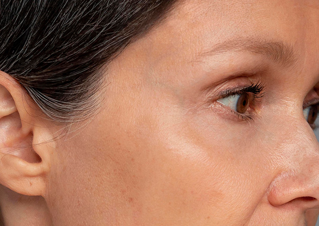 Improved skin texture and smoother appearance after dermatological treatment