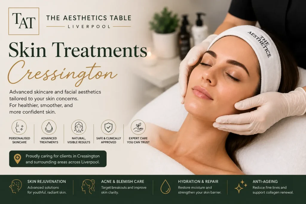 Advanced Skin Treatments Cressington at The Aesthetics Table Liverpool