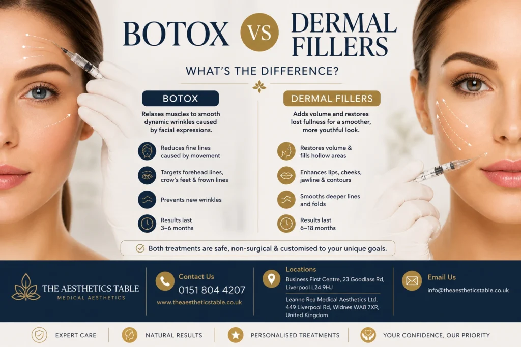 Botox vs dermal fillers