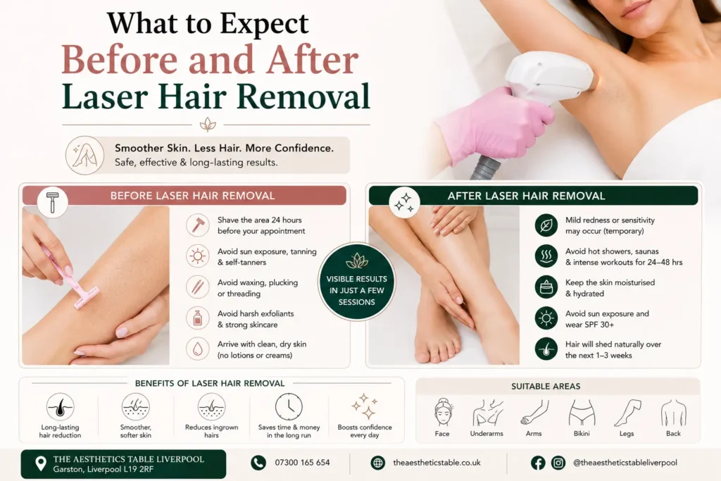 Before and After Laser Hair Removal