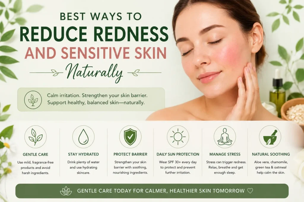 Reduce Redness and Sensitive Skin Naturally