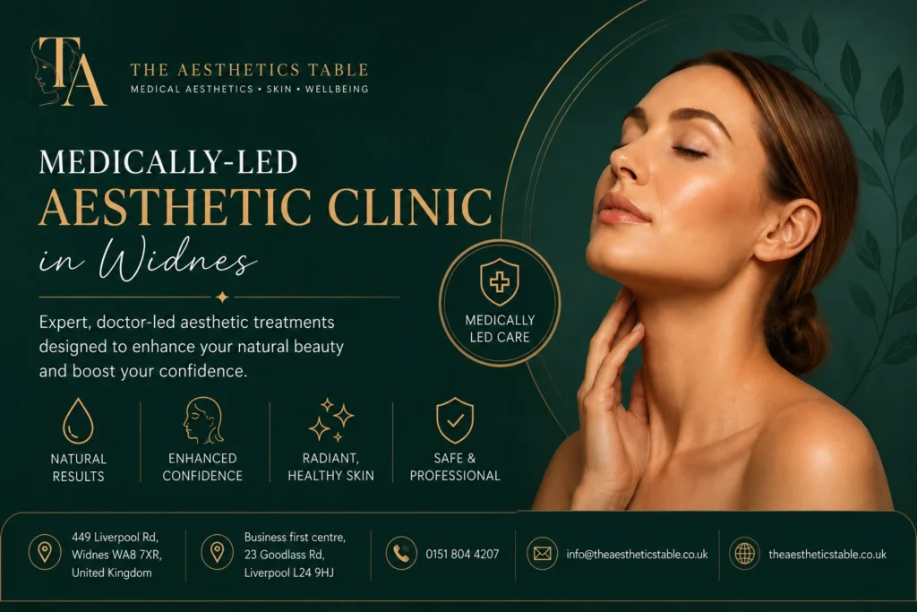 Aesthetic clinic Widnes – The Aesthetics Table on Liverpool Road