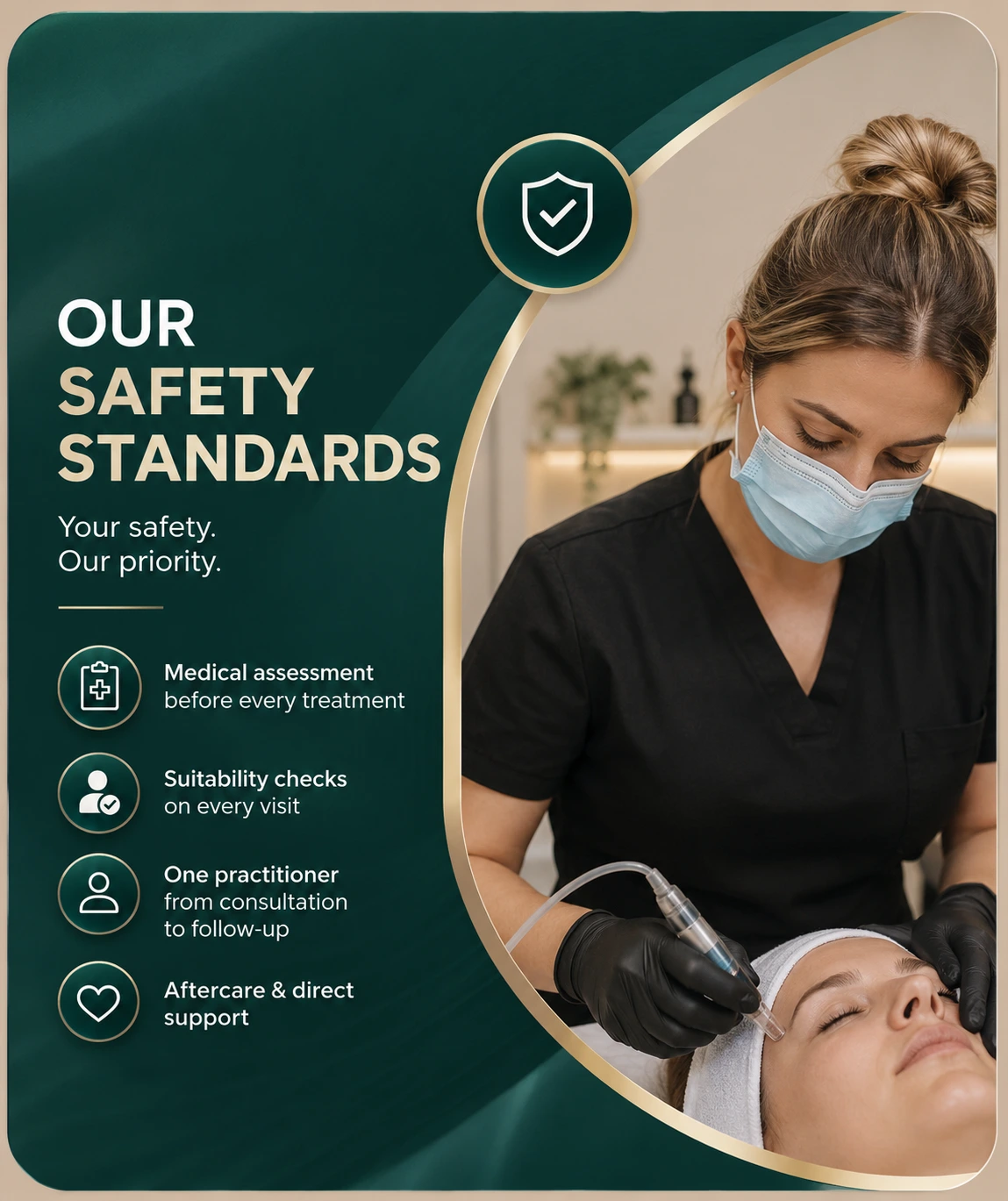 Safety Standards at The aesthetics table liverpool