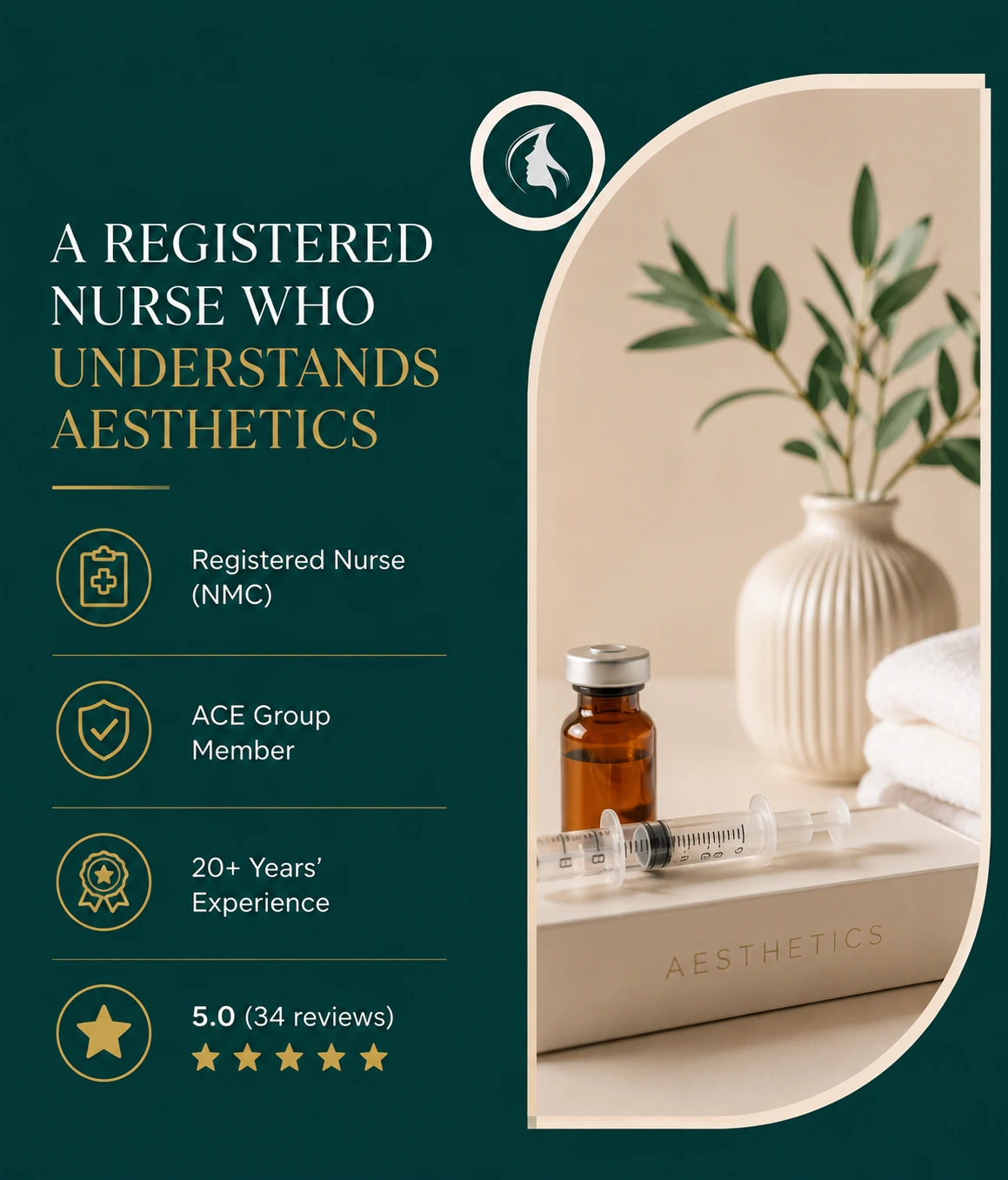 Leanne Rea, Registered Nurse and founder of The Aesthetics Table